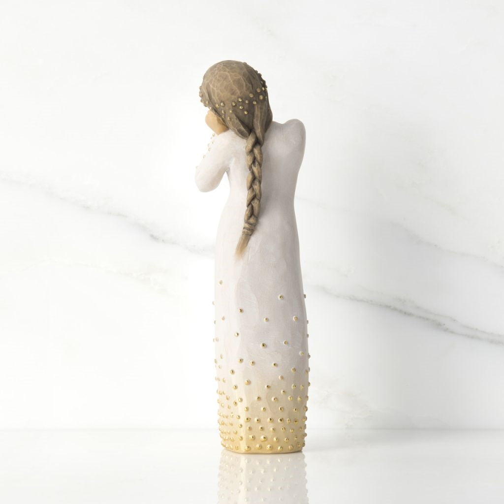 Wishing figurine as a hopeful encouragement keepsake gift