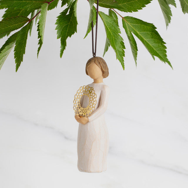 2024 Dated Wreath Ornament as a joyful milestone keepsake gift