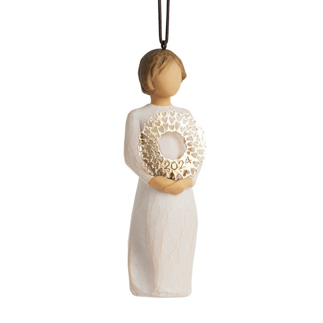 2024 Dated Wreath Ornament as a joyful milestone keepsake gift