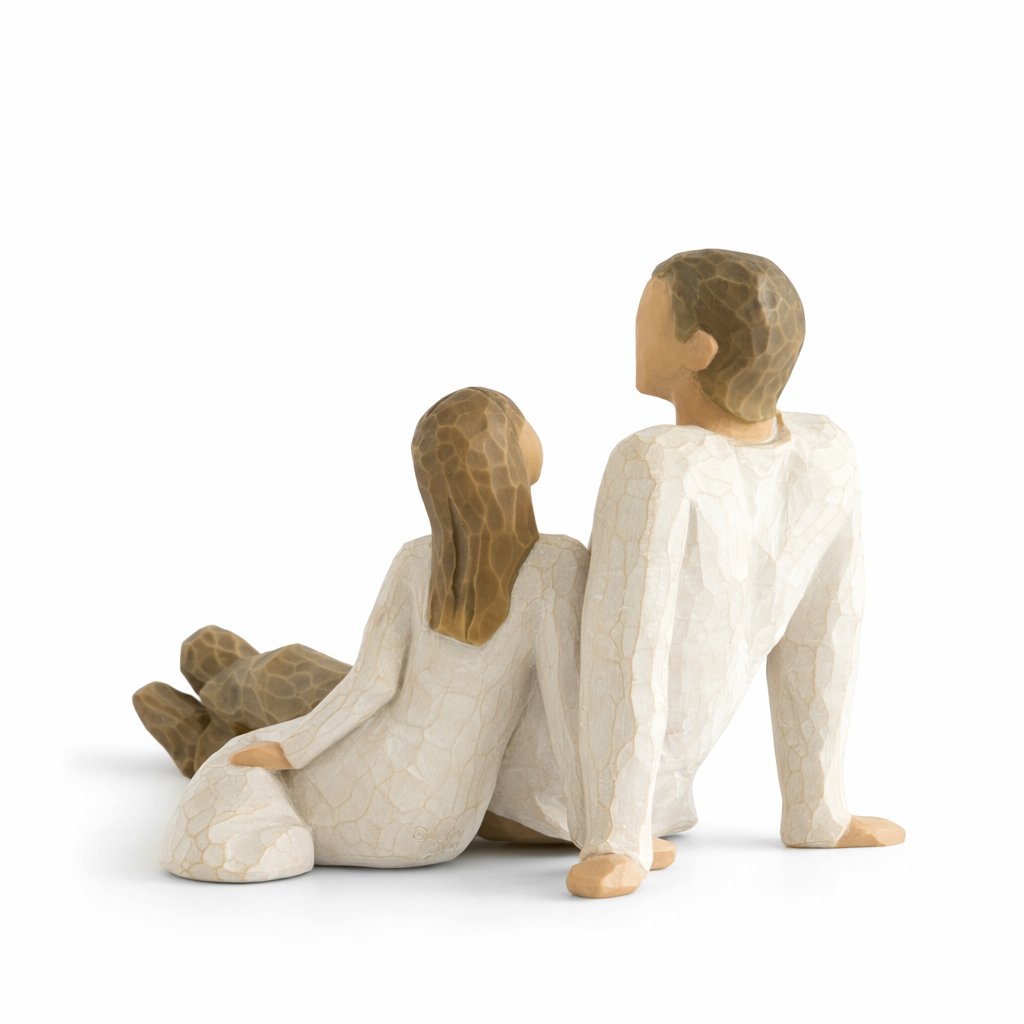 Father and Daughter figurine as a meaningful family keepsake gift