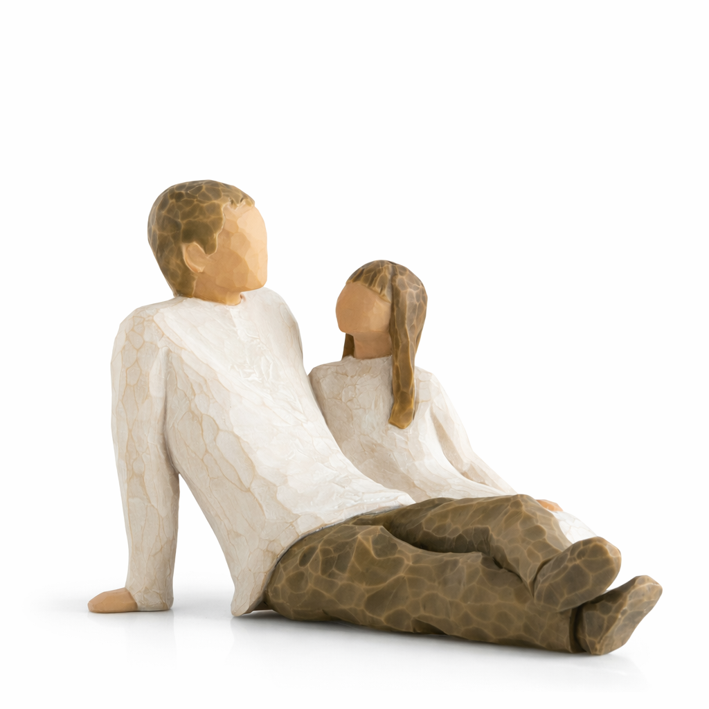 Father and Daughter figurine as a meaningful family keepsake gift