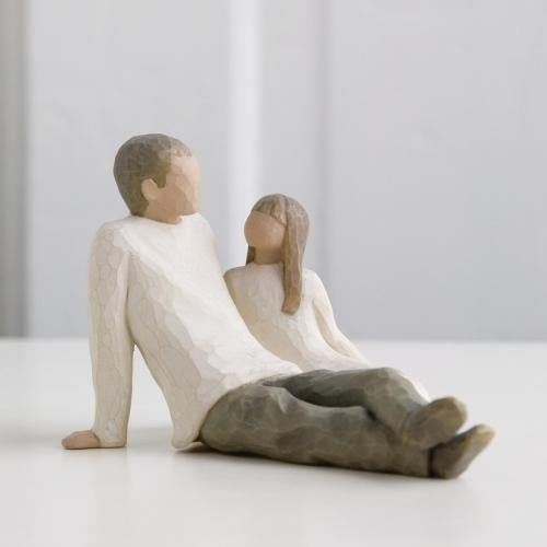 Father and Daughter figurine as a meaningful family keepsake gift