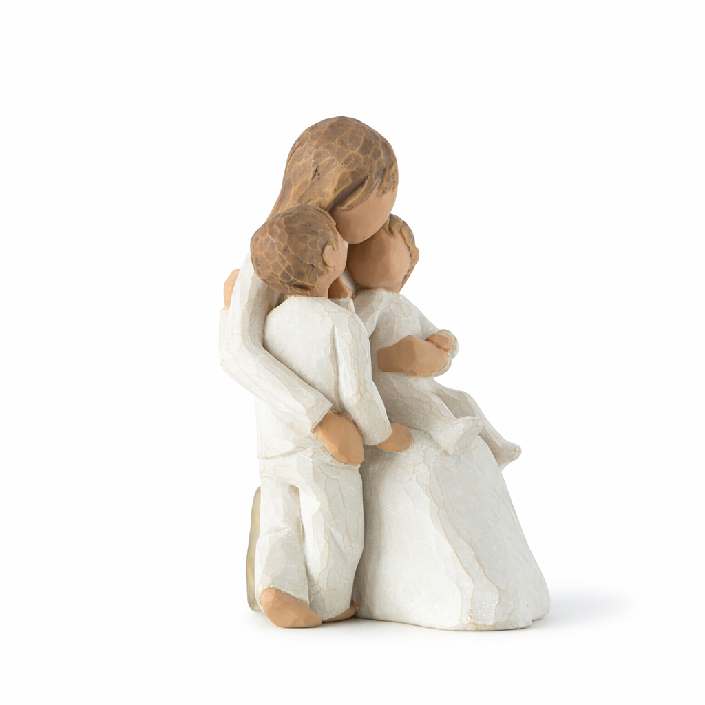 Quietly figurine as a new baby and family keepsake gift