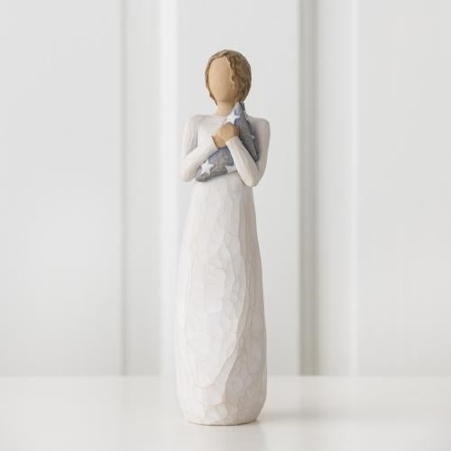 Hero figurine as a memorial keepsake honoring courage and service