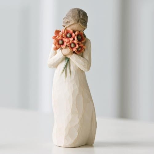 Surrounded by Love figurine as a floral love and appreciation gift