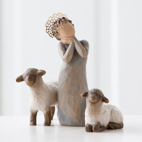 Little Shepherdess Nativity figure open stock Christmas display piece