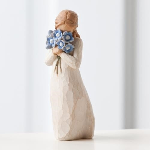 Forget-me-not figurine as a thinking of you and remembrance keepsake gift