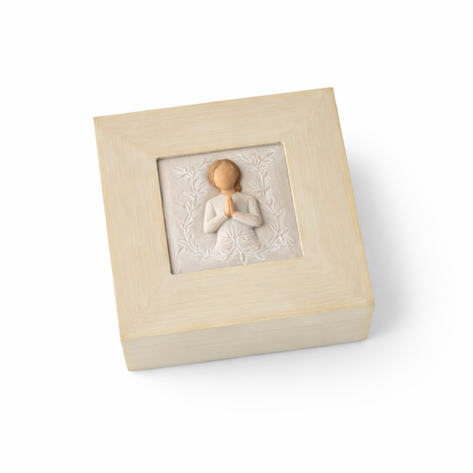 A Tree, a Prayer Memory Box as a memorial keepsake box for treasured mementos