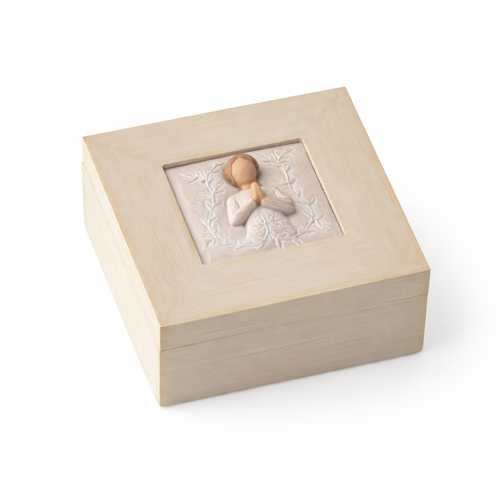 A Tree, a Prayer Memory Box as a memorial keepsake box for treasured mementos