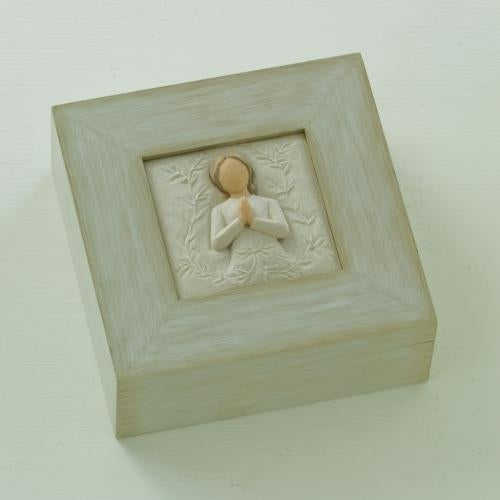 A Tree, a Prayer Memory Box as a memorial keepsake box for treasured mementos