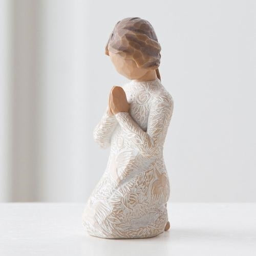Prayer of Peace figurine as a calming prayer and reflection keepsake gift