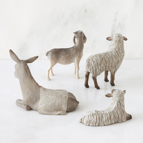 Willow Tree Sheltering Animals for the Holy Family Nativity display piece