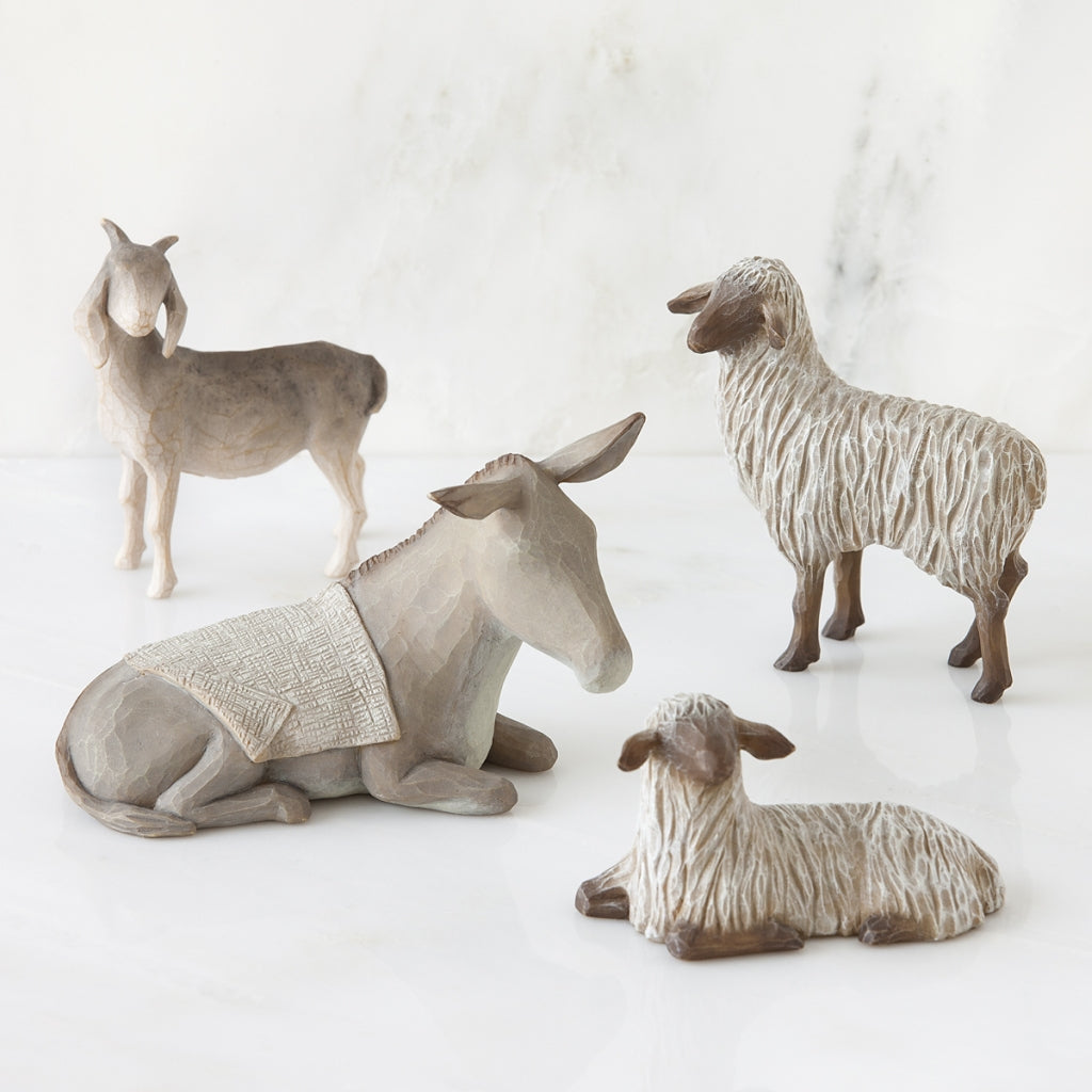 Willow Tree Sheltering Animals for the Holy Family Nativity display piece