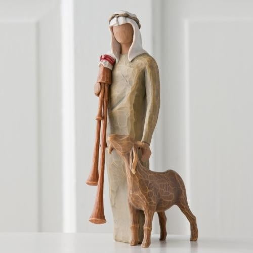 Zampognaro Bagpiper Nativity figure for a traditional Christmas keepsake display