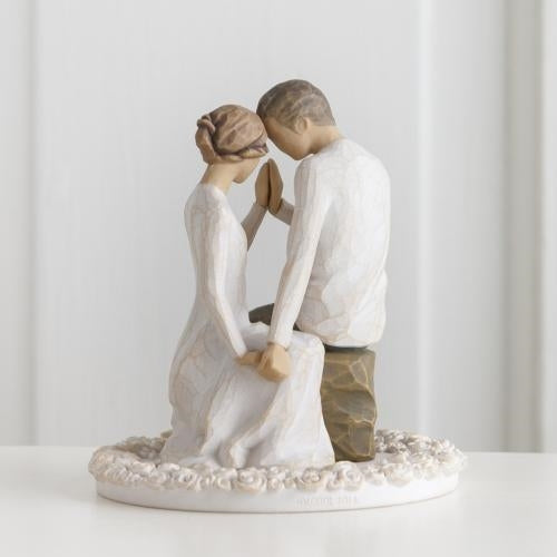 Around You cake topper figurine for wedding and anniversary keepsake display