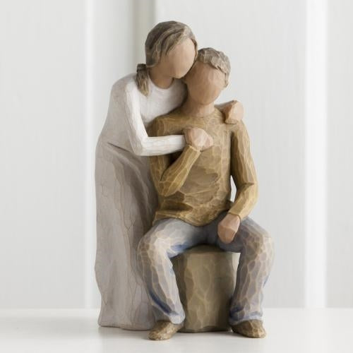You and Me darker skin tone figurine as a couple keepsake gift