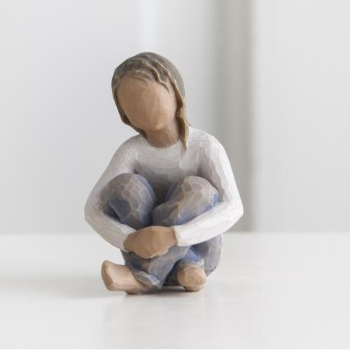 Spirited Child darker skin tone figurine as a family keepsake gift