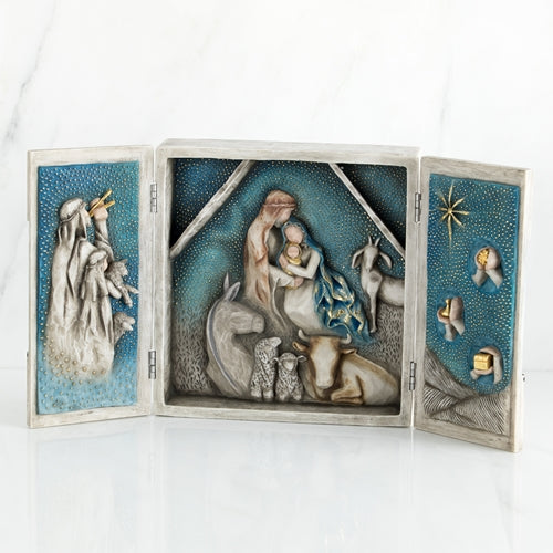 Willow Tree Starry Night Nativity angel Christmas display