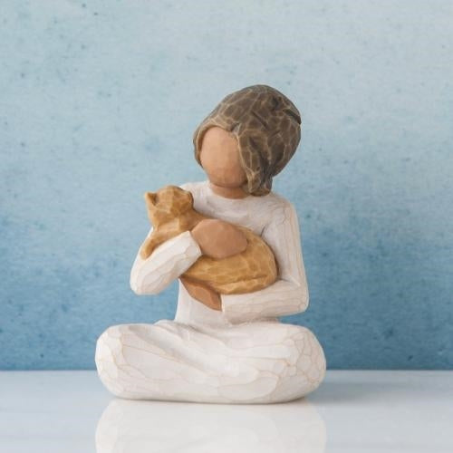 Kindness Girl darker skin tone figurine as a compassion keepsake gift