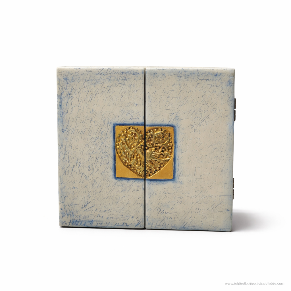 Duet Triptych keepsake box as a romantic couple and anniversary gift