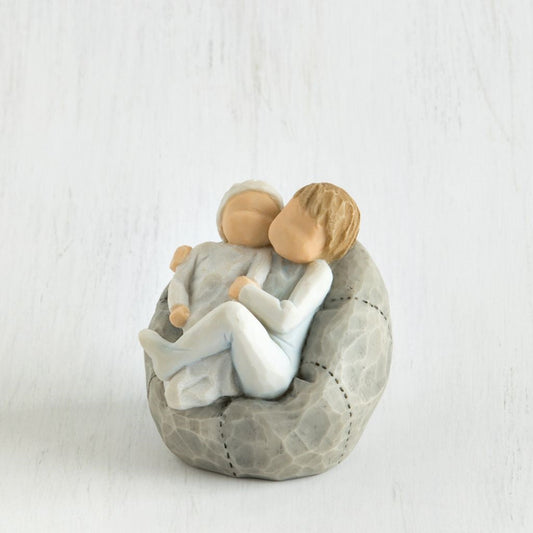 My New Baby blue figurine as a sibling and baby boy keepsake gift