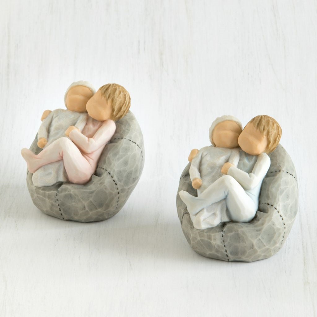 My New Baby blush figurine as a sibling and baby girl keepsake gift
