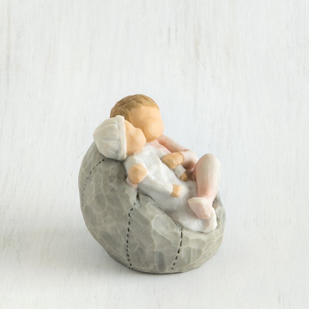 My New Baby blush figurine as a sibling and baby girl keepsake gift