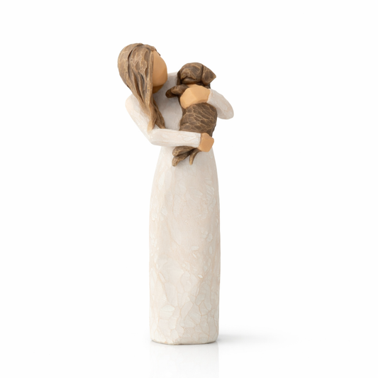 Adorable You Dark figurine as a dog lover friendship keepsake gift