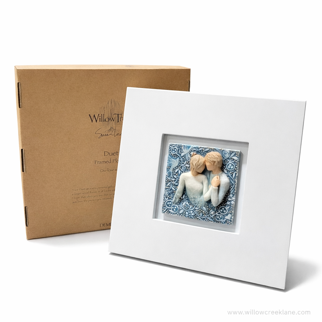 Duet framed plaque as a romantic anniversary and wedding keepsake