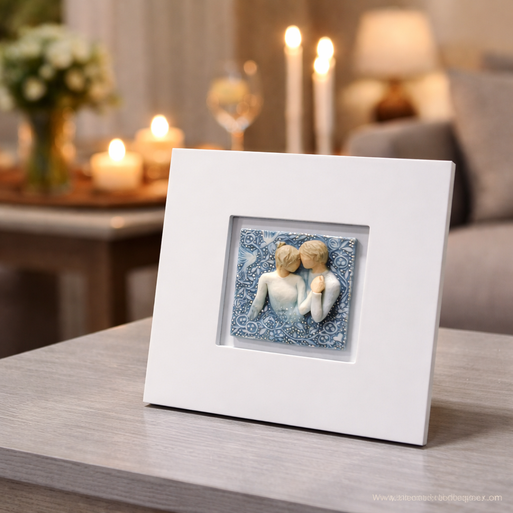 Duet framed plaque as a romantic anniversary and wedding keepsake