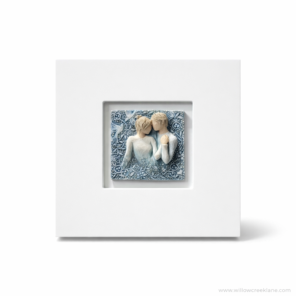 Duet framed plaque as a romantic anniversary and wedding keepsake