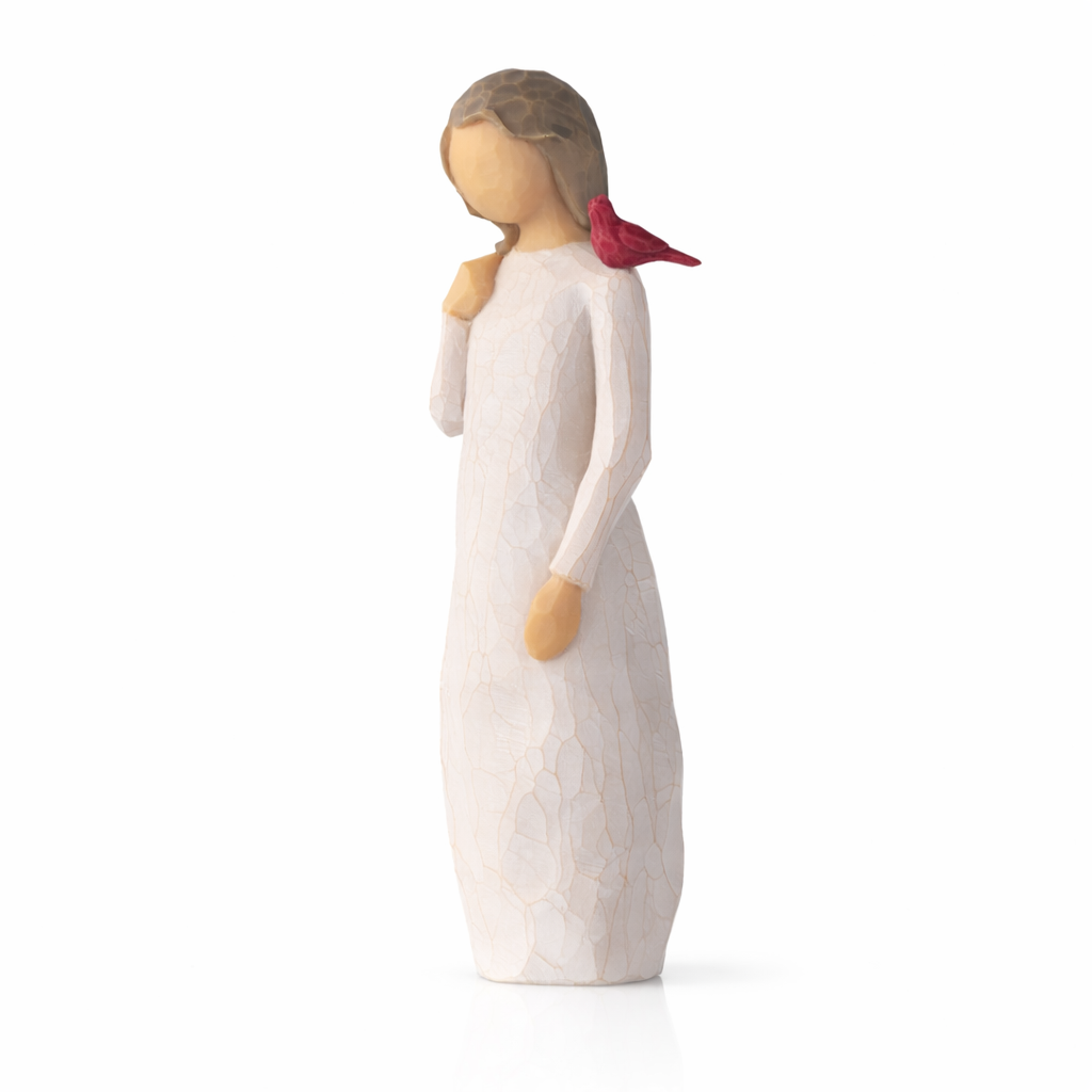 Messenger with Cardinal figurine as a comfort and remembrance gift