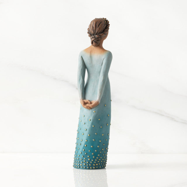 Radiance darker skin figurine as an encouragement and confidence gift