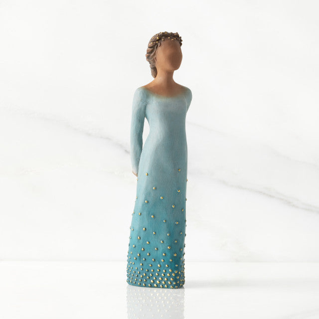 Radiance darker skin figurine as an encouragement and confidence gift