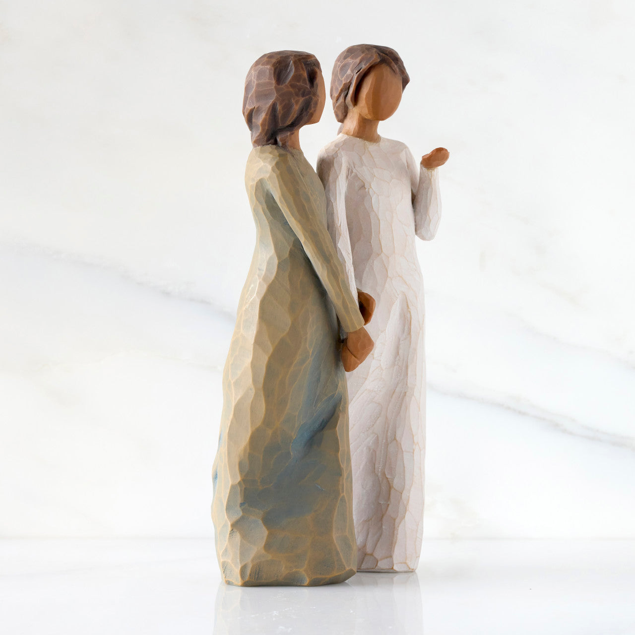 Detail view of My Sister, My Friend Figurine – Dark Tone Sister Keepsake Gift as a sisterhood keepsake gift
