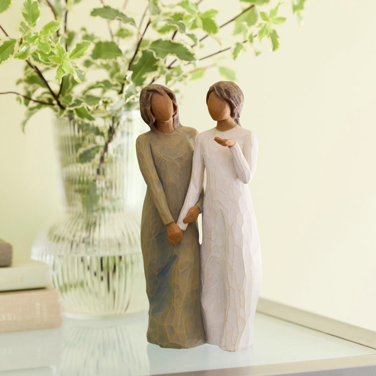Detail view of My Sister, My Friend Figurine – Dark Tone Sister Keepsake Gift as a sisterhood keepsake gift