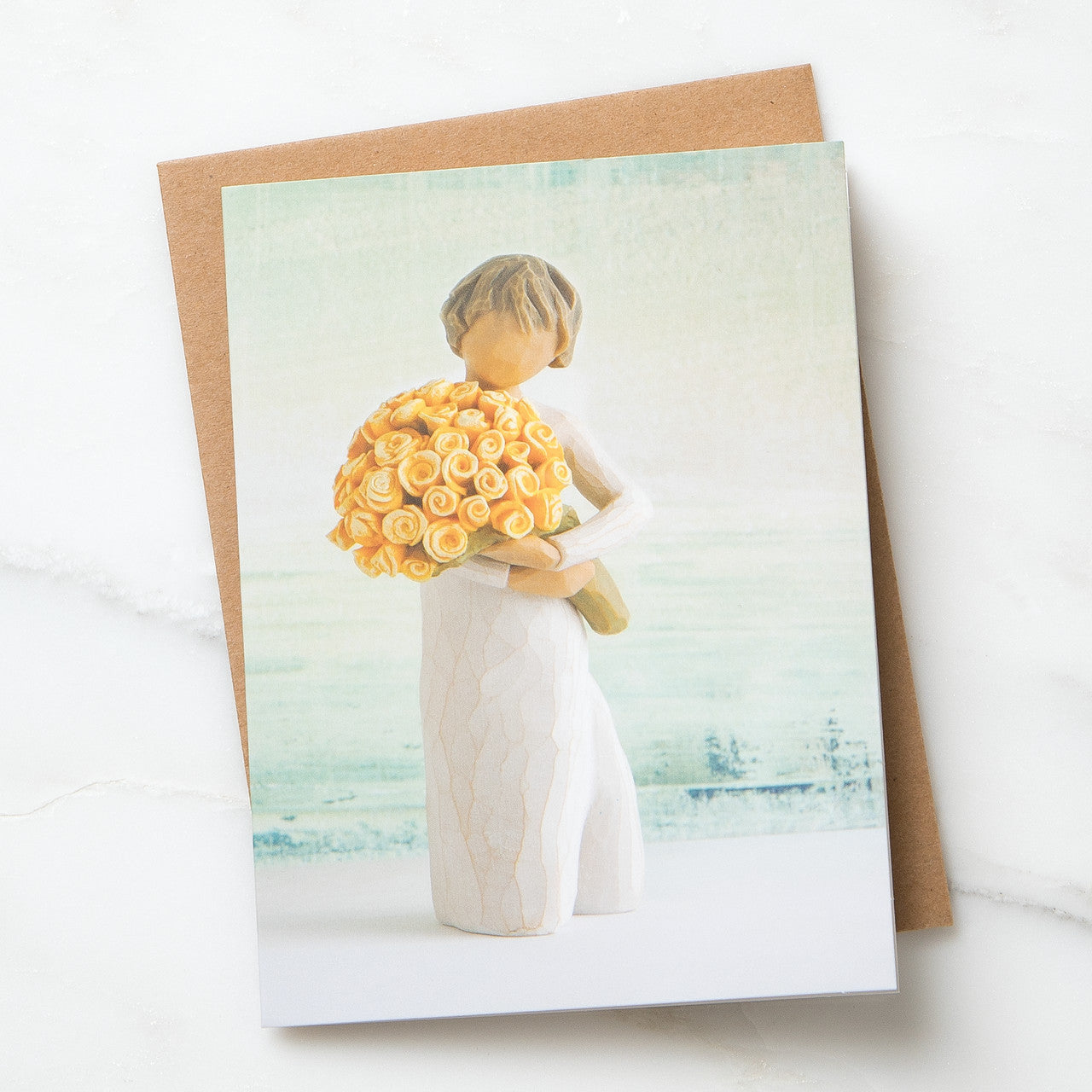 Pack of 8 Good Cheer blank note cards with floral design and envelopes