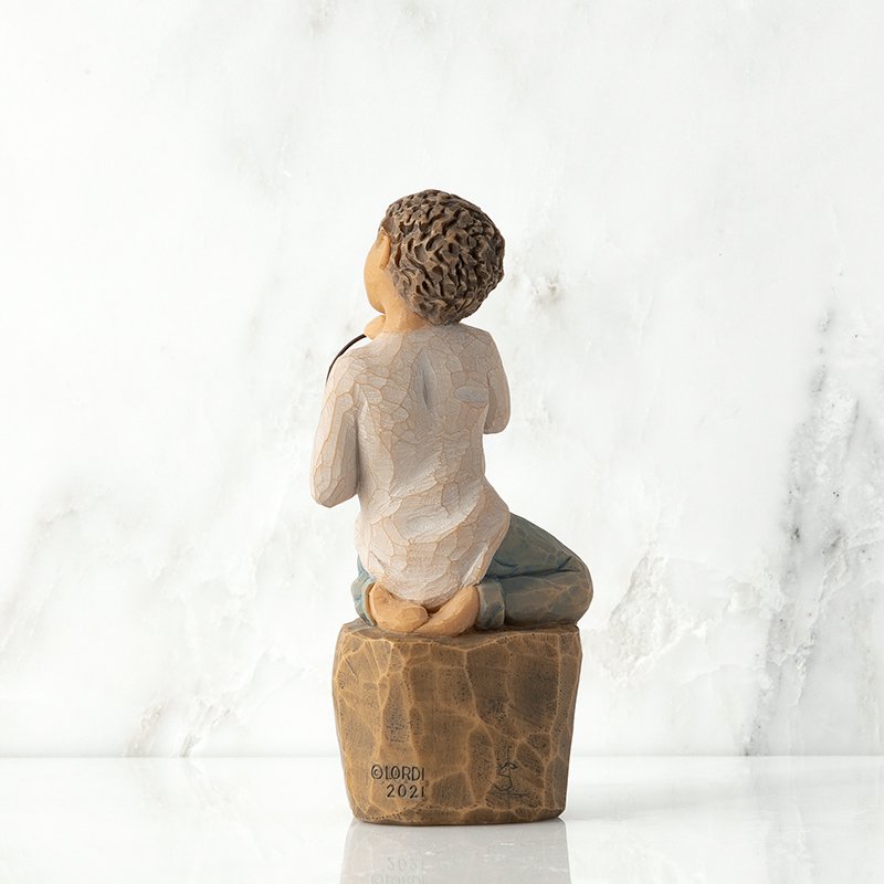 Love You Too lighter skin figurine as a child love keepsake gift