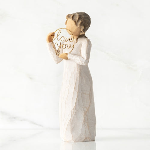 Love You figurine as an everyday love keepsake gift