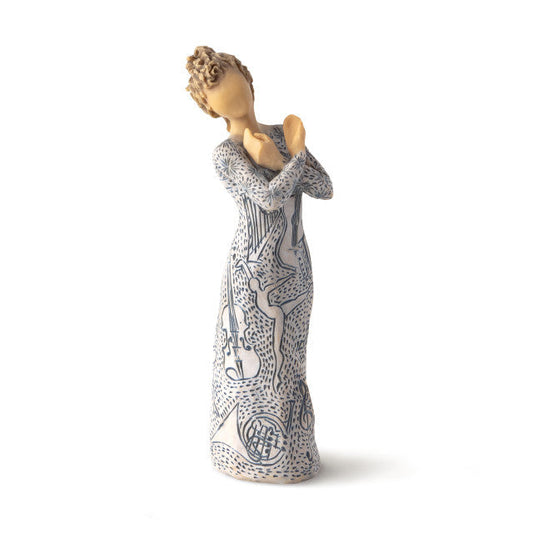 Music Speaks lighter skin figurine as a musician and performer keepsake gift