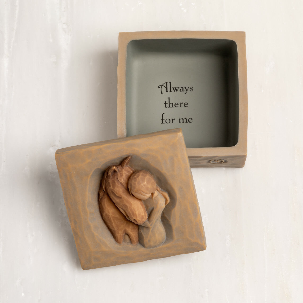 Quiet Strength Keepsake Box detail as a support and appreciation memory gift