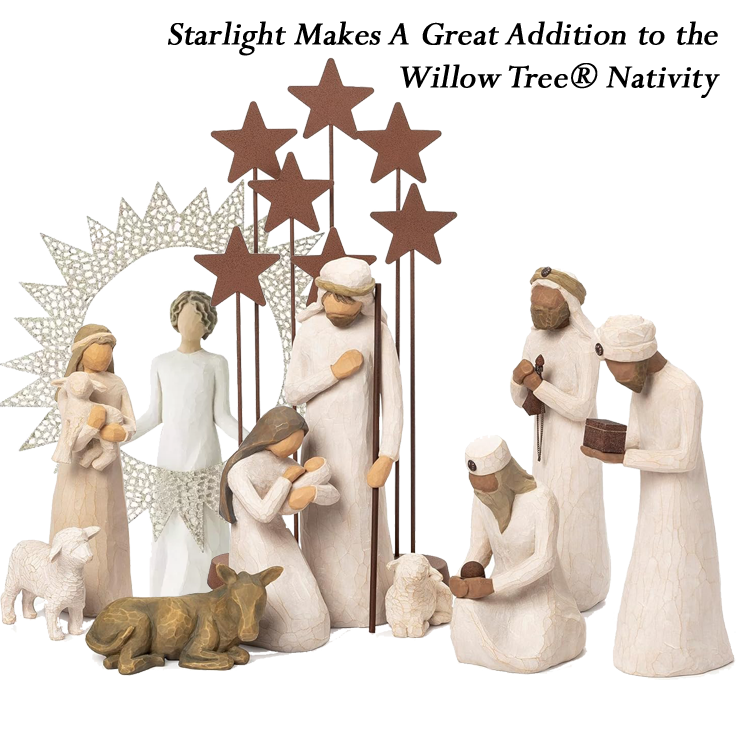 Starlight Tree Topper – Angel Christmas Keepsake detail view for meaningful Christmas keepsake display