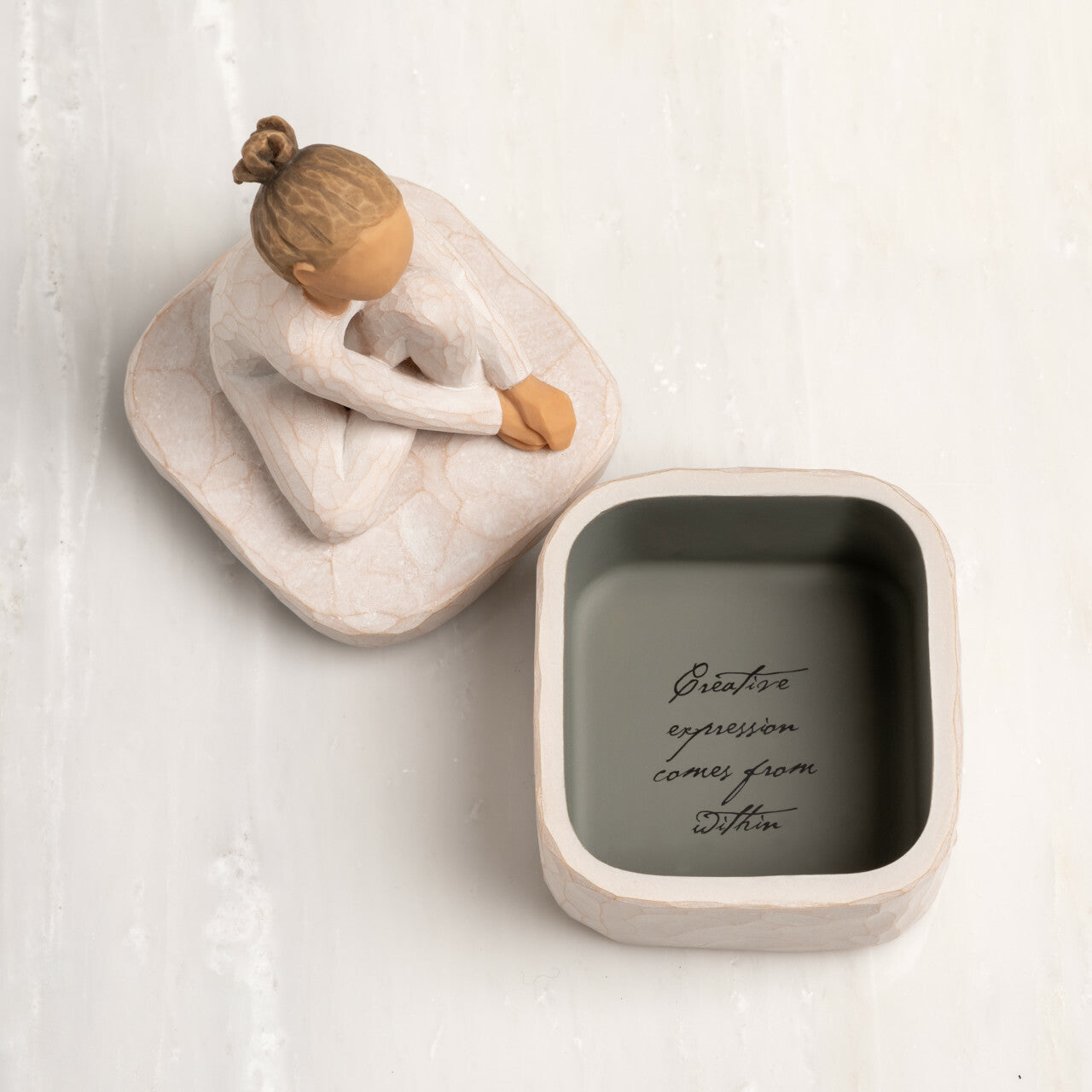 The Dancer Keepsake Box detail as a creative spirit gift for dancers