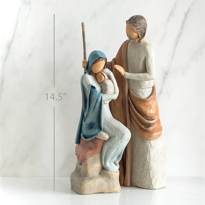 The Christmas Story Nativity – Holy Family Keepsake detail view for meaningful Christmas keepsake display