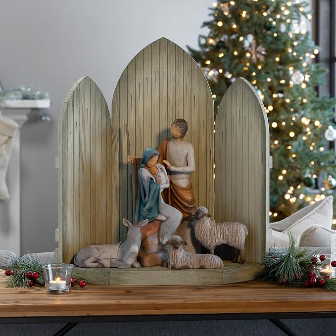 Gentle Animals of the Stable Nativity figures for Christmas display