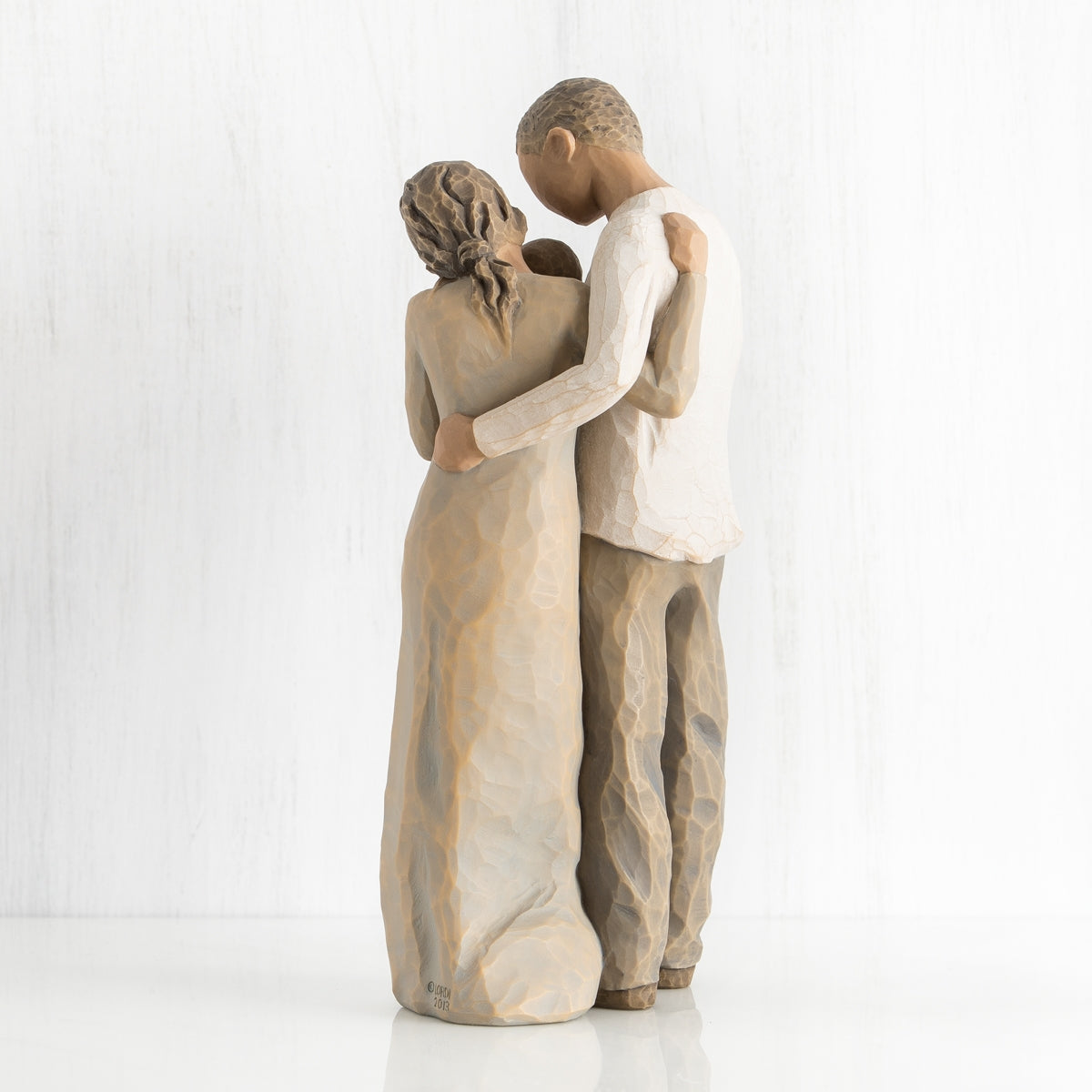 We Are Three figurine as a new baby family keepsake gift