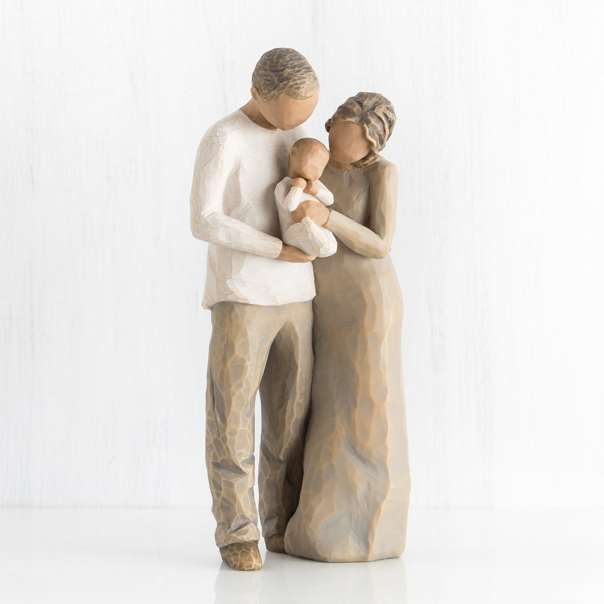 We Are Three figurine as a new baby family keepsake gift