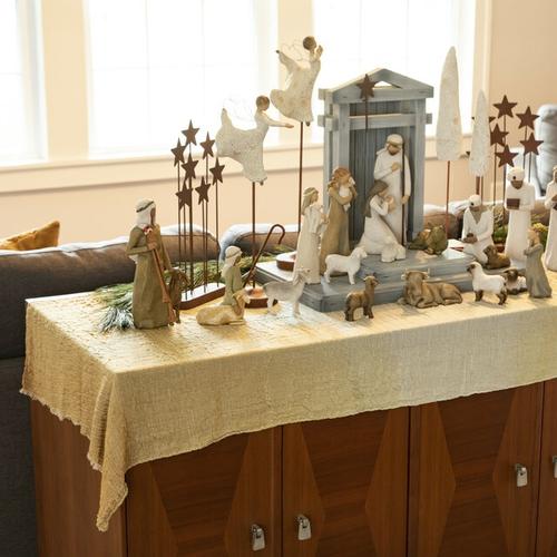 Nativity Tapestry Runner 24x62 for Christmas Nativity display