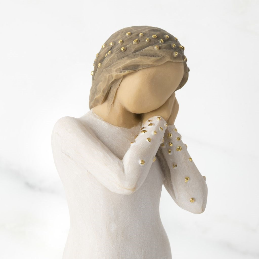 Wishing figurine as a hopeful encouragement keepsake gift